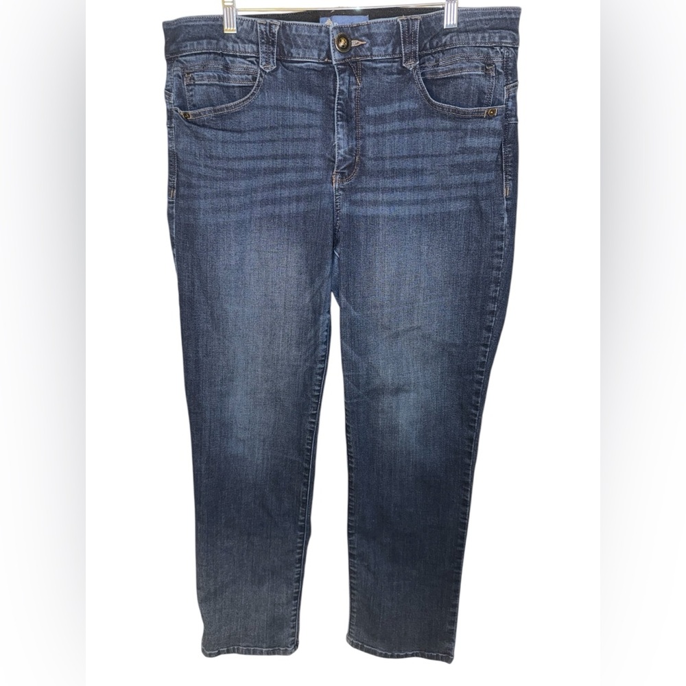 Democracy "Ab"solution Denim Patriot Straight Leg Jeans women’s Sz 16 slimming - Picture 1 of 11